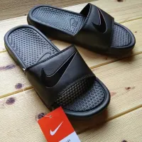 nike all black slippers