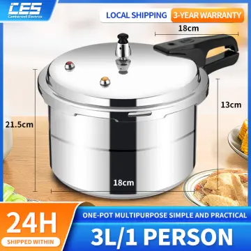 Stovetop Pressure Cooker, 80KPA Stainless Steel Rice Cooker with Pressure  Limiting Valve, Multifunctional Security Handle Pressure Cooking Pot for  Gas