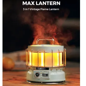 FLEXTAIL Max LANTERN-3-in-1 Vintage Rechargeable Lantern with Flame Max Lantern