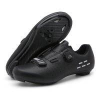 Sepatu Road Bike ระบายอากาศได้ล็อคตัวเองสำหรับผู้ชาย Sepatu Berkendara จักรยานเทรนเนอร์กีฬากลางแจ้งปั่นจักรยานใส่ได้ทั้งชายและรองเท้าผ้าใบสตรีเสือภูเขา 2023