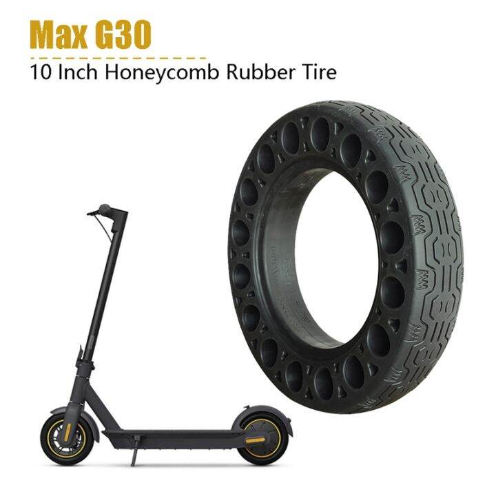 10 Inch Rubber Solid Tires For Ninebot Max G30 Electric Scooter