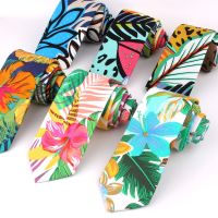 ☄❉✶ New Floral Neck Ties For Men Women Casual Cotton Tie Suits Skinny Tie For Wedding Business Slim Men Necktie Gravata Gifts