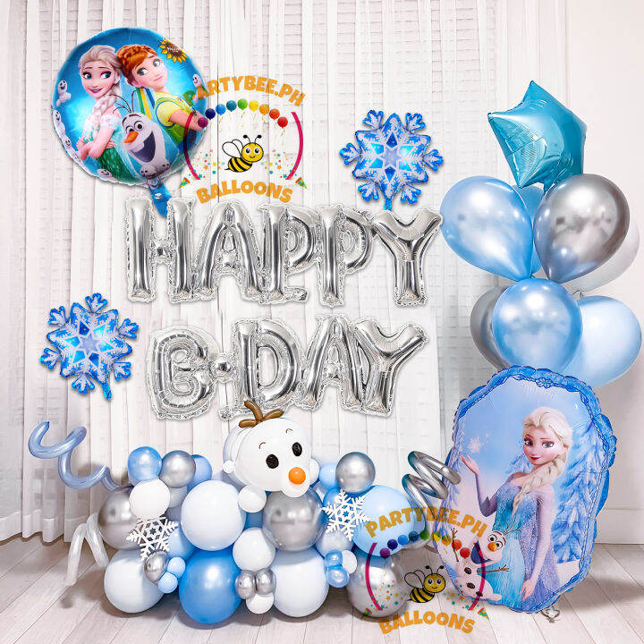 Frozen Elsa Balloons Party Pack Complete Set Happy Birthday Girl Kids