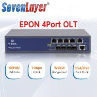 EPON OLT 4PON มินิ4พอร์ตพร้อมการจัดการเว็บสนับสนุน ONU ปลดล็อคเข้ากันได้กับ Huawei ZTE EPON Onu/ont