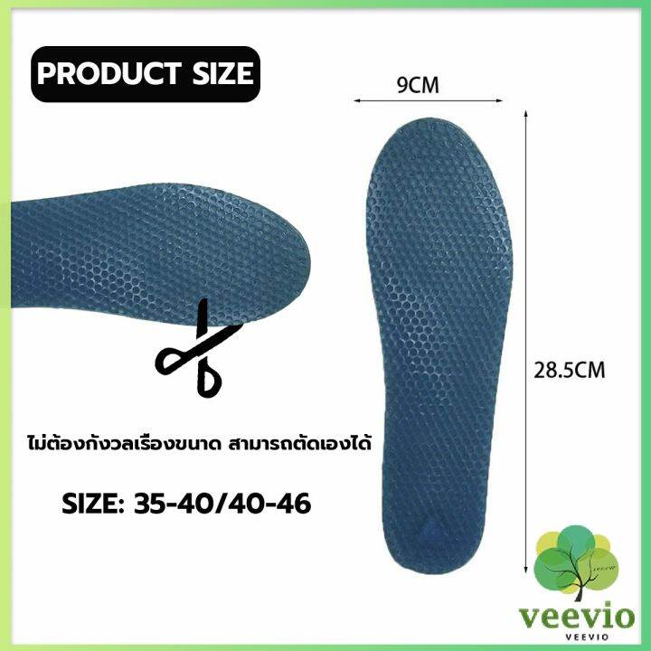 แผ่นรองพื้นรองเท้า-ระบายอากาศ-ยืดหยุ่นสูง-แบบรังผึ้งสีฟ้า-insoles