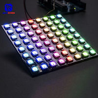 Diymore WS2812 64บิต5050 RGB LED โมดูล CJMCU-64 8*8 LED Matrix โมดูล4Pin Led6Pin LED ในตัวไฟขับรถสำหรับ Arduino