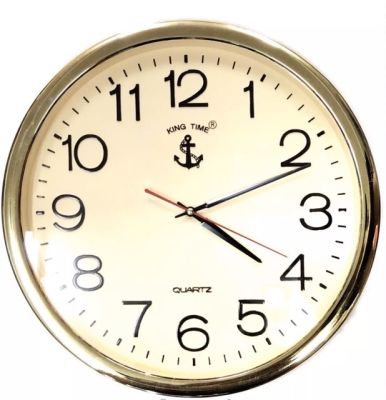 นาฬิกาแขวน สมอแท้ มี 32 รุ่นให้เลือก ⚓️ ตราสมอ King Time 16 นิ้ว รุ่น 016 นาฬิกาแขวนติดผนัง ขนาดใหญ่  KING TIME 016SQ