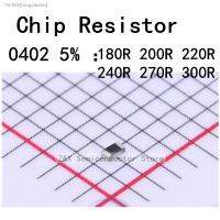 ℡△ 1000pcs/lot 0402/1005 J 5 180R 200R 220R 240R 270R 300R 180 200 220 240 270 300 Ohm 1/16W SMD chip Resistor