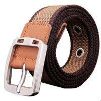 MATTEO เข็มขัด เข็มขัดผู้ชาย Mens Canvas Belt เข็มขัดผ้าแคนวาส 2319 สีน้ำตาล