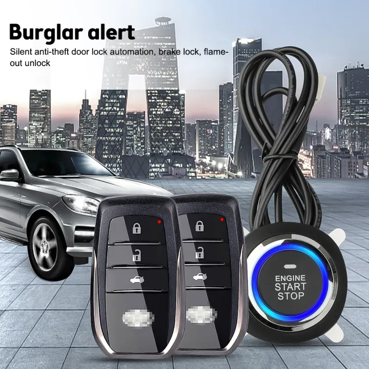 Mobile phone Bluetooth remote control car onebutton start system