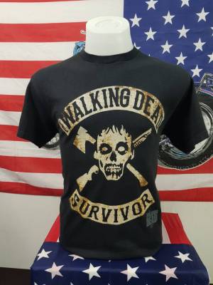 เสื้อยืดวินเทจ เสื้อยืดภาพยนต์ซีรีส์ WALKING DEAD งานแท้