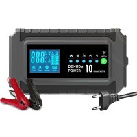 THLA3P 12V 10A Automotive Battery Charger 24V 5A Car Battery Charger Fast Charging for AGM GEL WET Lead Acid LCD