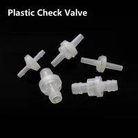 Plastic check valve One Way วาล์วตรวจสอบพลาสติกวาล์วหยุดน้ำทนต่อโอโซนและ Φ3กันคราบมัน/4/6/8/10/12มม. มี/ไม่มี Barb-5/20Pcs