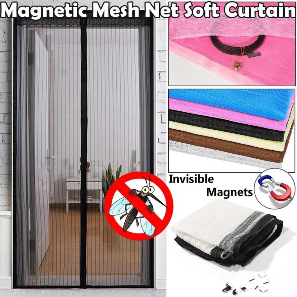 MAGNETIC MAGIC MESH INSTANT SCREEN DOOR CURTAIN AUTOMATIC CLOSING WINDOW  ANTI MOSQUITO DOOR