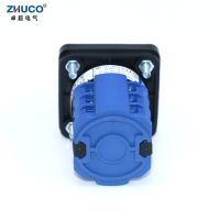 ‘；【=- ZHUCO SZW26/LW26-20 0-5 Six Position Three Phase 20A Latching Control Rotary Change Over Cam Switch 64X64 48X48 Mm Panel Mount