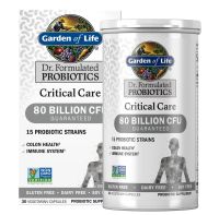 อาหารเสริมช่วยปรับสมดุลลำไส้ ท้องผูกไม่ถ่าย Garden of Life Dr. Formulated Critical Care Probiotics, 80 Billion CFU, 30ct