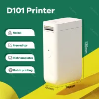 Niimbot เครื่องพิมพ์แผ่นสติกเกอร์ทนความร้อน D101 24มม. เครื่องติดฉลากเครื่องกระเป๋าแบบพกพาบาร์โค้ดไร้หมึกเครื่องพิมพ์ใช้งานบนมือถือ D11 D110พลัส