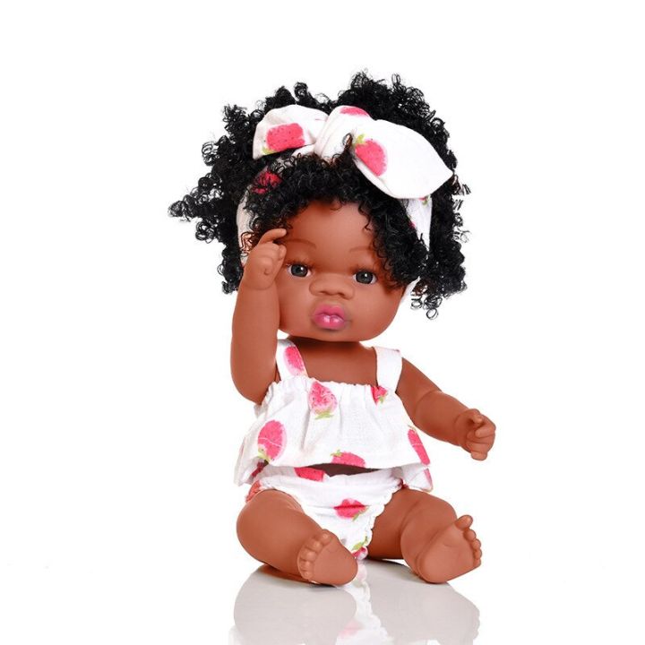 ตุ๊กตาผิวสีดำ-n-จำลองระเบิดหัวตุ๊กตาขนาดเล็กตุ๊กตาเด็กจำลองของเล่นตุ๊กตาเคลือบ