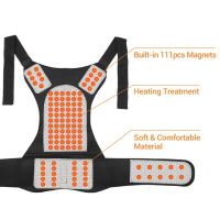 Tourmaline Shoulder Lumbar Back Support Magnets Self-Heating Therapy Waist Brace Posture Corrector Pain Relief Warm Treatment