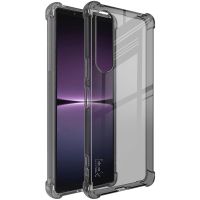 สำหรับ Sony Xperia 1 V Imak ถุงอากาศกันกระแทกเคสโทรศัพท์ TPU (สีดำใส) (มีในสต็อก)