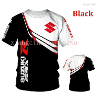 2023 NEW Short Sleeved T-shirt with Suzuki Motorcycle Pattern, Suitable for Men. Size：s-5xl