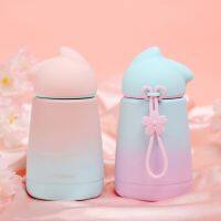 300Ml Gradient Cat Modelling Vacuum Flasks Travel Shopping Coffee Mug Stainless Steel304 Bottle Lady Portable Thermos Cup