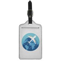 【CW】 Twoheartsgirl quot;Around The World quot; Luggage Tags Suitcase ID Address Holder Baggage Boarding Tag Resealable Label Wedding ！