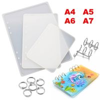 A4 A5 A6 A7 Notebook Cover Silicone Mold Crystal Epoxy Resin Molds For DIY UV Resin Mould Handmade Crystal Book Accessories Note Books Pads