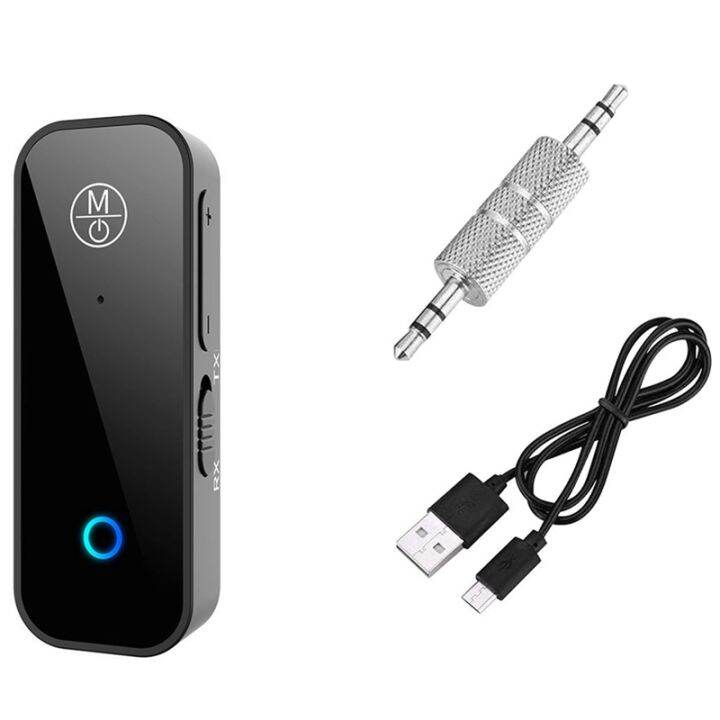 Bluetooth 5.1 Adapter 3.5 Mm Jack Auxiliary Receiver, 2 In 1 Wireless 