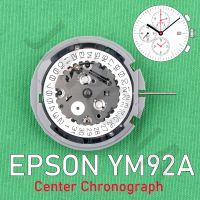 【YF】 YM92 movement japan EPSON YM92A small hands at 6.9.12 Analog Quartz 12 Center second Chronograph Movement