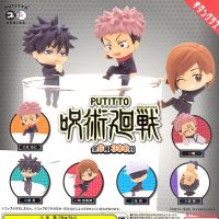 ของเล่นแคปซูลเดิมญี่ปุ่น Jujutsu Kaisen น่ารัก Kawaii Figurine Anime Itadori Yuji Fushiguro Megumi Gojo Satoru Gashapon