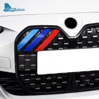 Front Grill Trim Stripes Cover Motorsport Decoration Stickers For BMW 4 Series G22 G23 G24 2021 2022 Accessories Car-Styling