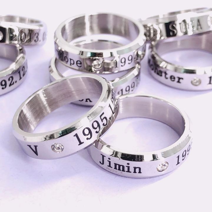 จี้สร้อยคอแหวนผิวเรียบแหวนดีไซน์สวยดีขัดสำหรับการแสดงความรักของคุณสำหรับไอดอลของคุณ