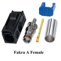 Fakra Female Connector Car Radio FM GPS Antenna Fakra Crimp Adapter for RG316 RG174 Pigtail Cable for wholesale