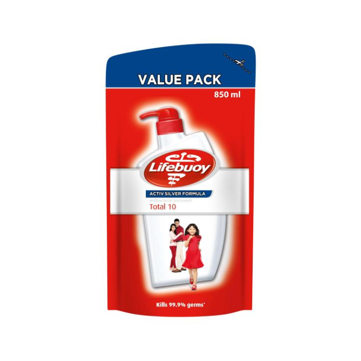 Lifebuoy Total 10 Body Wash Refill 850ml Lazada