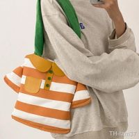 ? กระเป๋านักเรียนสำหรับเด็ก Canvas bags women vogue of new fund 2023 single shoulder bag small creative joker students commute with the