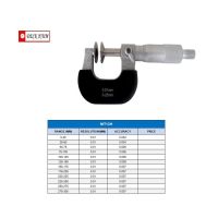 DISK MICROMETERS ไมโครมิเตอร์วัดนอกแบบปากจาน  ยี่ห้อDECKHAIM  MT13H..... พร้อมส่ง