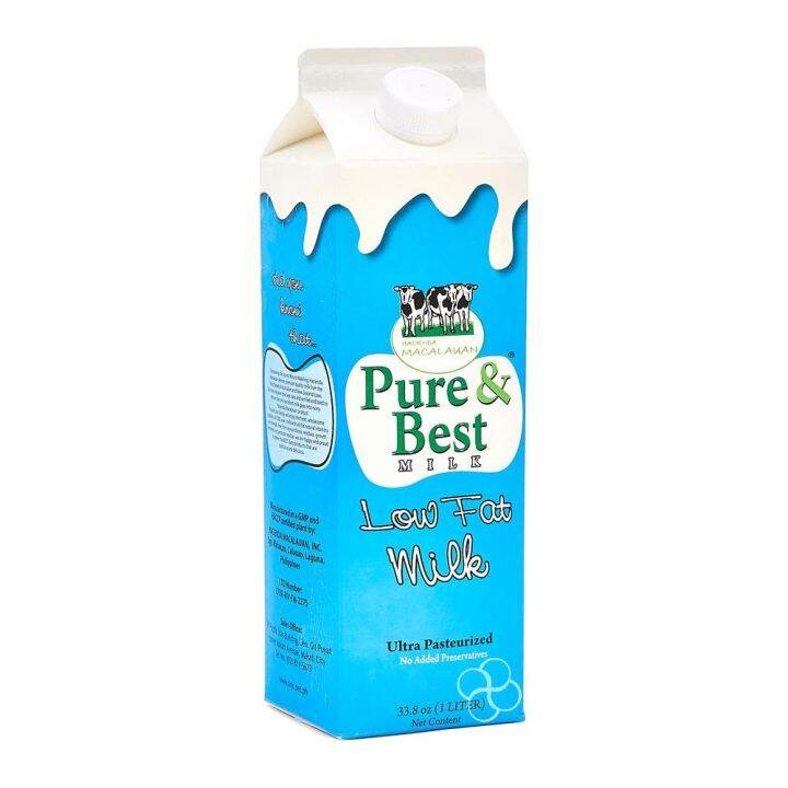 Pure & Best Low Fat Milk 1L Lazada PH