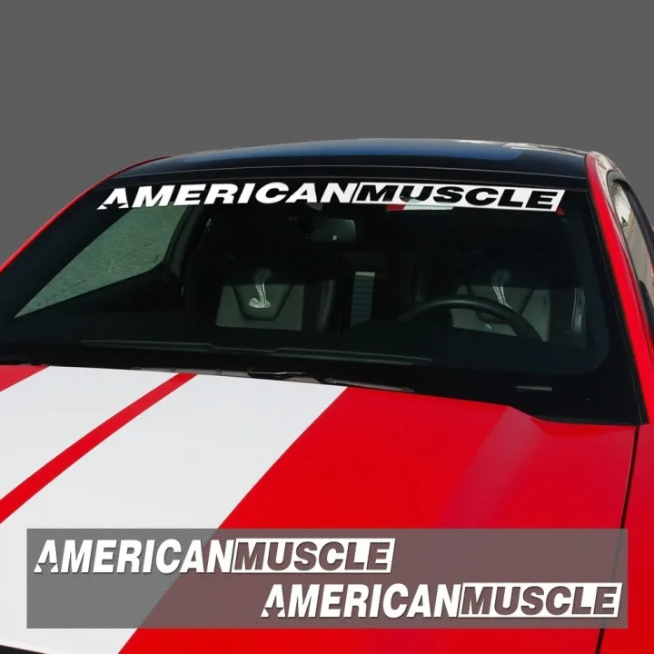 【hot】 For AMERICANMUSCLE Bold Text GT Front amp; Rear Window Windshield