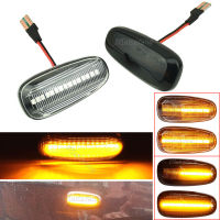 LED น้ำไหลแบบไดนามิกเลี้ยวด้านเครื่องหมายไฟแสดงสถานะไฟกระพริบสำหรับ Opel Zafira A 1999-2005 Astra G 1998-2009