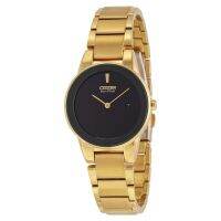 Karnvera Shop นาฬิกาข้อมือหญิง Citizen Womens Eco-Drive Goldtone Axiom Watch GA1052-55E