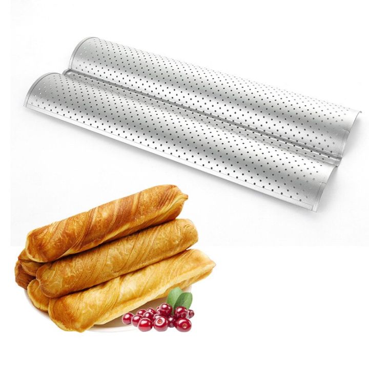 กระทะขนมปังฝรั่งเศสพิมพ์อบขนมปังฝรั่งเศสไม่ติด2-3-4ร่องคลื่นถาดอบขนมปังเค้กของเล่นเครื่องปิ้งขนมปัง