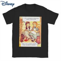 Disney Wizard Hole Alice In Wonderland T เสื้อผู้ชายผ้าฝ้ายเสื้อยืดเท่ห์ O Tees คอเสื้อแขนสั้นฤดูร้อน