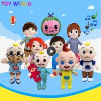 ขายดีสามารถร้องเพลง JJ Cocomelon ตุ๊กตาหนานุ่ม Animation ตุ๊กตา Plush Bedtime ตุ๊กตา JJ ตุ๊กตาแตงโมหมอนขนาดเล็ก Plushies ตุ๊กตาหมีของเล่นสำหรับทารก