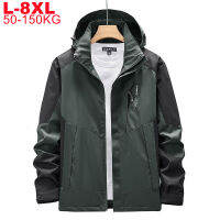 Big Size 8xl 7xl 6xl Mens Waterproof Jacket Men Outdoor Jackets Large Autumn Winter Windproof Outwear Windbreakers Coat Male