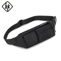 Hk Men Waist Bag Pack Teenagers Travel Phone Pouch for Men Fanny Pack Shoulder Crossbody Bag Wallet for Belt Unisex Hip bags