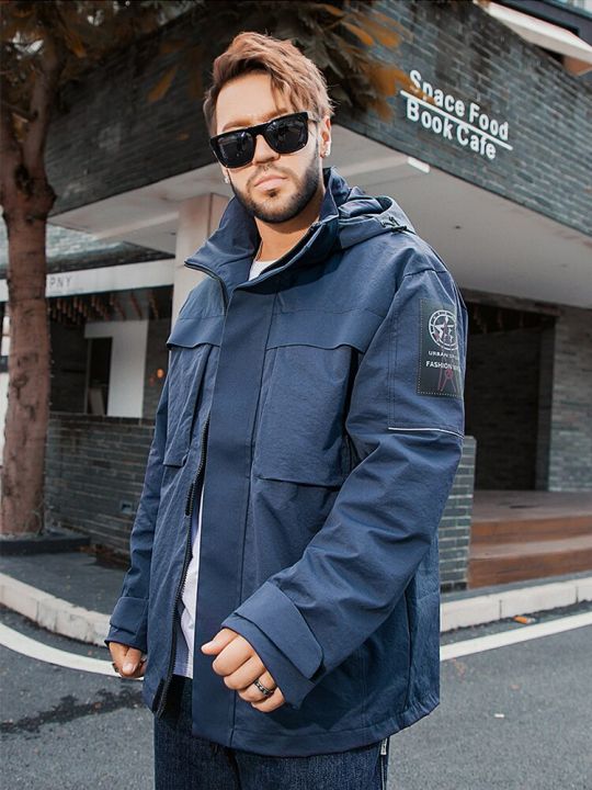 hot11-2023ใหม่ฤดูใบไม้ผลิเสื้อลำลองผู้ชายกลางแจ้ง-windproof-และกันน้ำ-hooded-เสื้อผู้ชาย-windbreaker-พลัสขนาด8xl