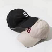 Sun hat ladies S letter embroidery soft top ins cotton baseball cap 【JULY]