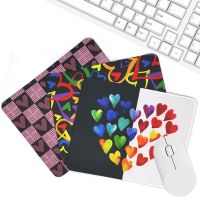 Love Heart Mouse Pad Office Desk Mat Desktop Accessories Rubber School Supplies Office Desk Organizer Computer Games Pad Gifts