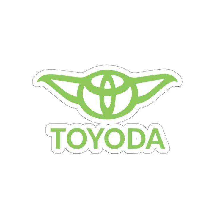 Toyota Symbol with Yoda Ears Die Cut Stickers | Lazada PH